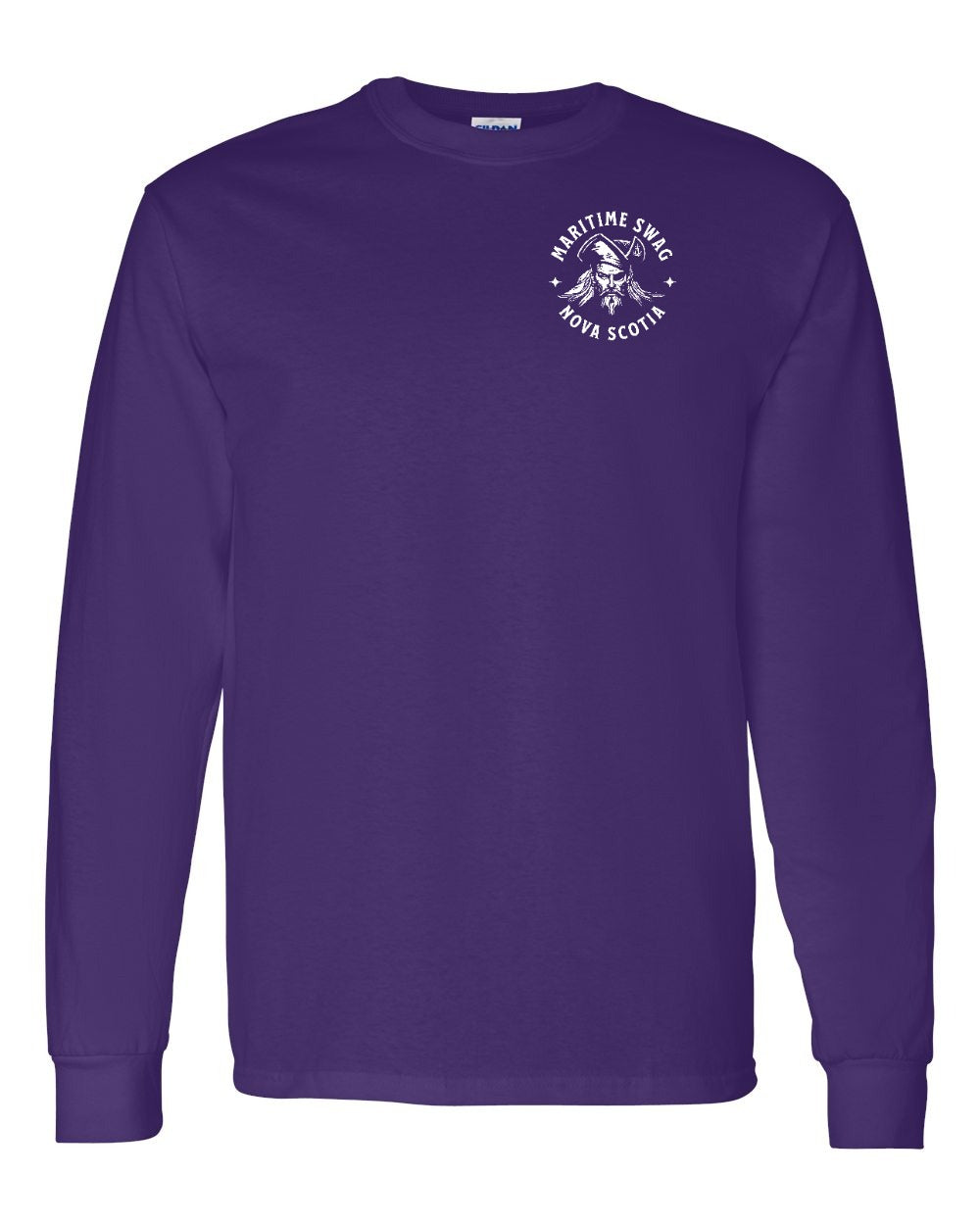 Maritime Swag Nova Scotia Pirate Left Chest and Back Long Sleeve Tee