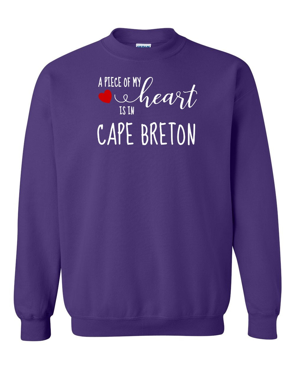 A piece of My heart in Cape Breton (Red Heart) Full Crewneck Sweatshirt
