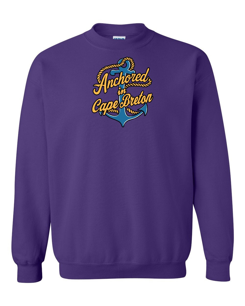 Anchored in Cape Breton (New Design) Full Crewneck Sweatshirt