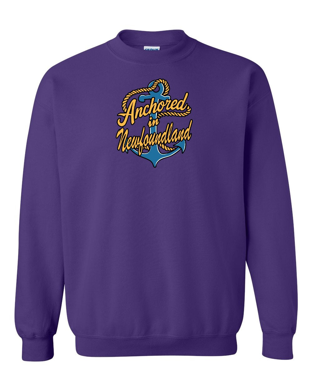 Anchored in Newfoundland (New Design) Full Crewneck Sweatshirt