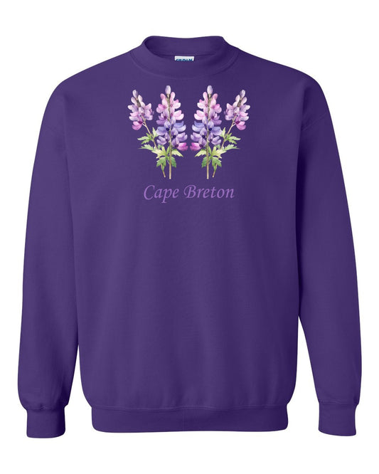 Cape Breton Lupin Full Crewneck Sweatshirt
