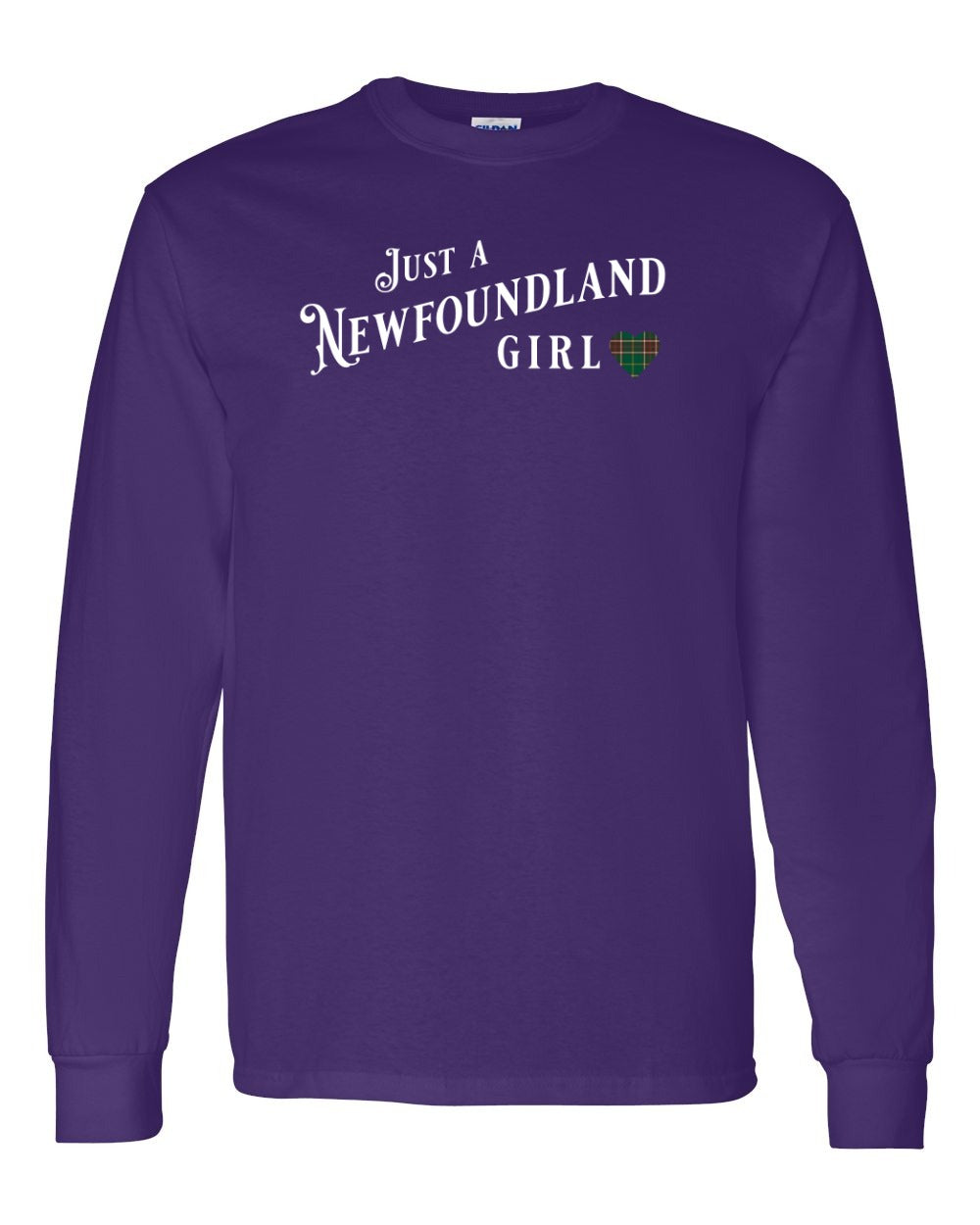 Just a Newfoundland Girl Tartan Full Long Sleeve