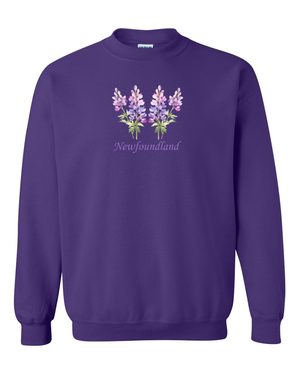 Newfoundland Lupins Full Crewneck Sweatshirt