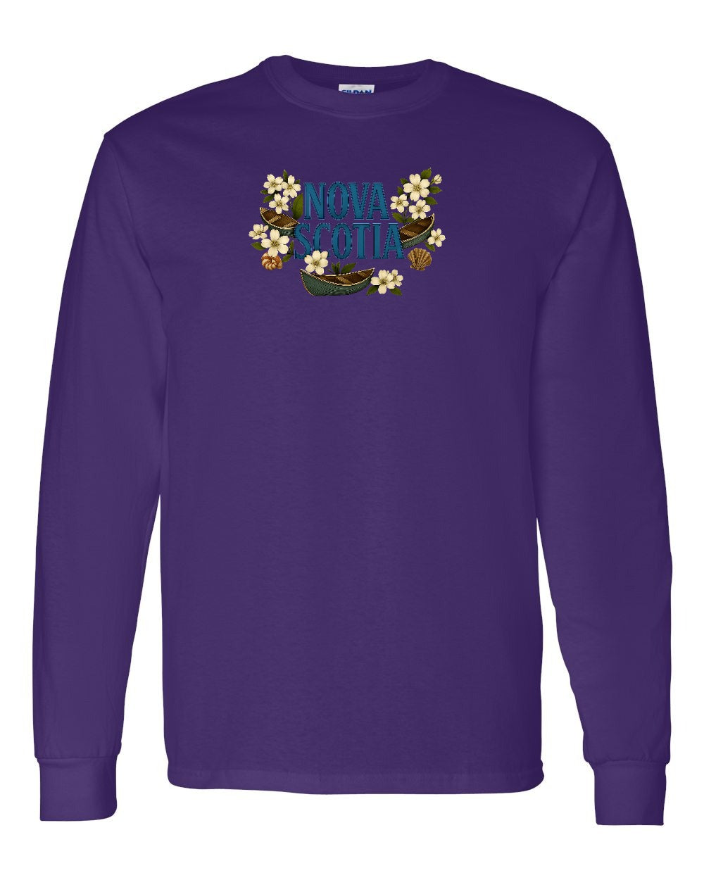 Nova Scotia Flowers Full Long Sleeve Tee