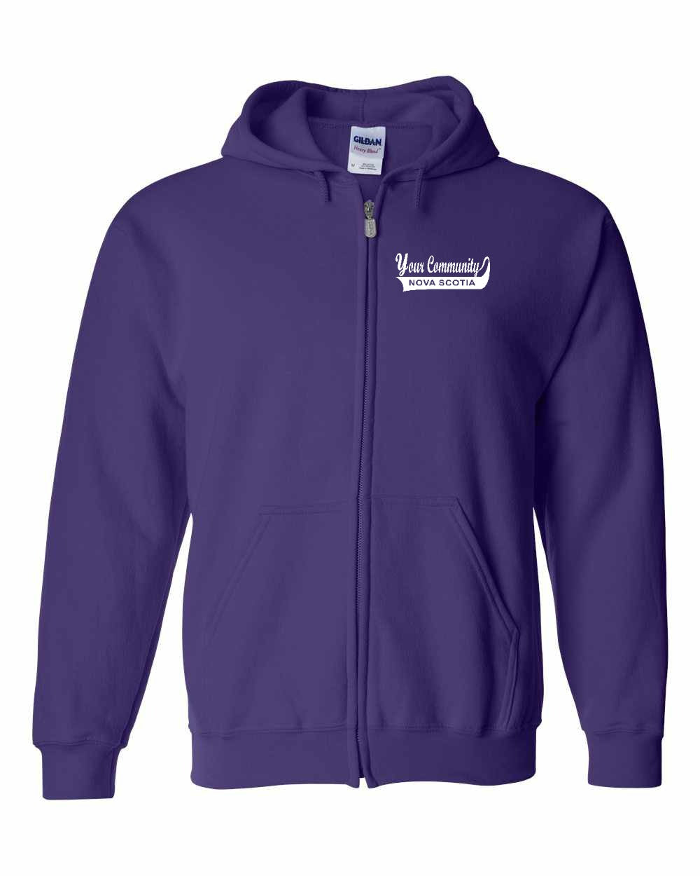 Your Community Swoop (Nova Scotia) Left Chest zip-hoodie