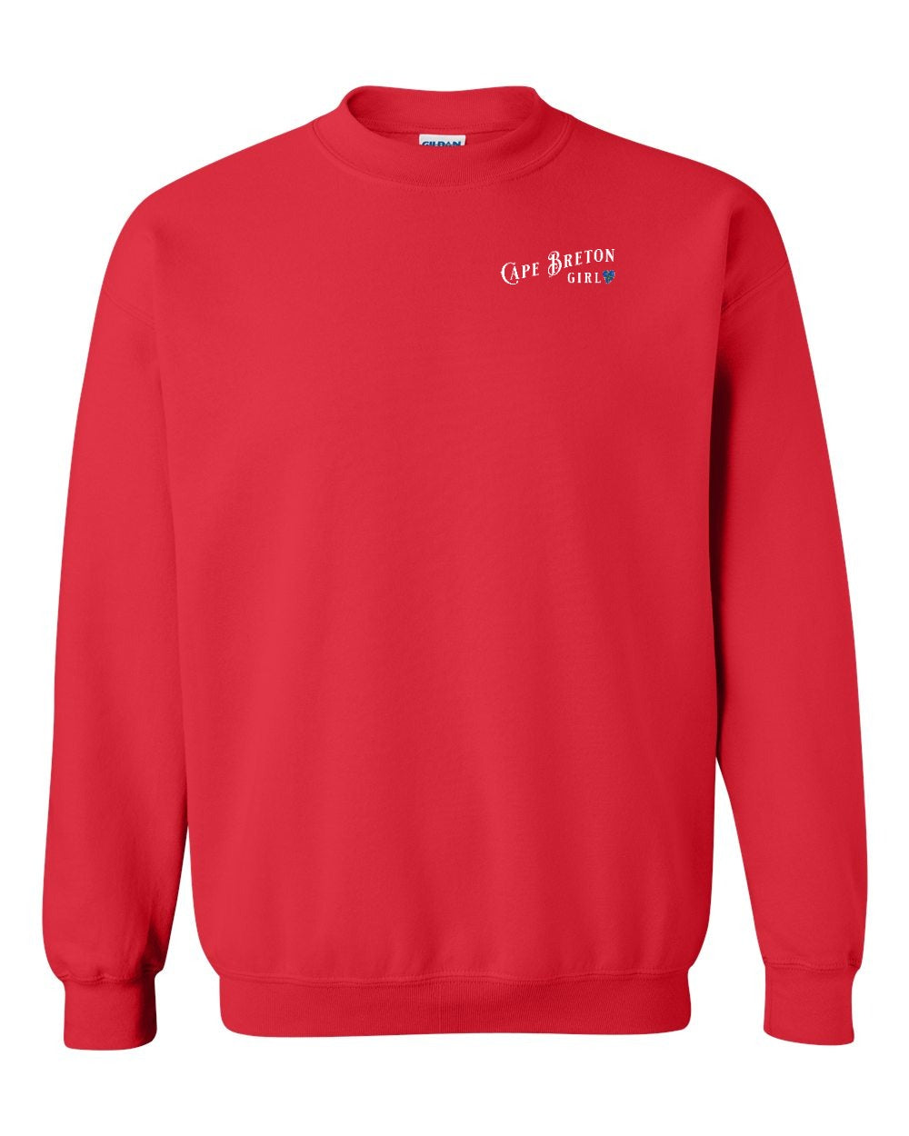 Cape Breton Girl Tartan Left Chest and Back Crewneck Sweatshirt