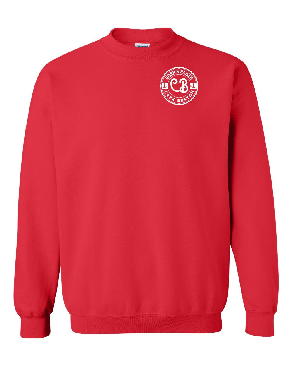 Born & Raised Cape Breton Left Chest Crewneck Sweatshirt