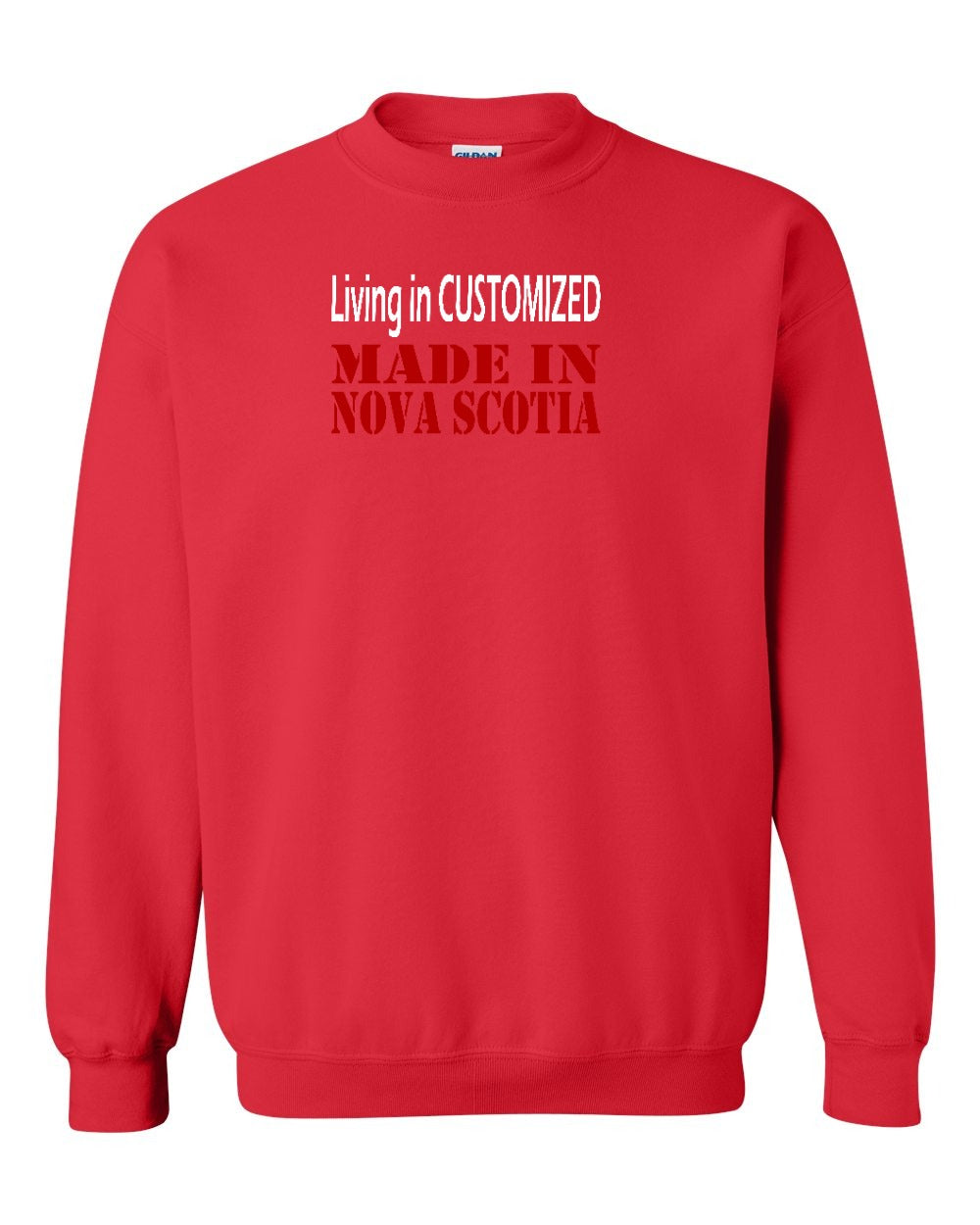 Living in Custom Made in Nova Scotia Full crew-neck