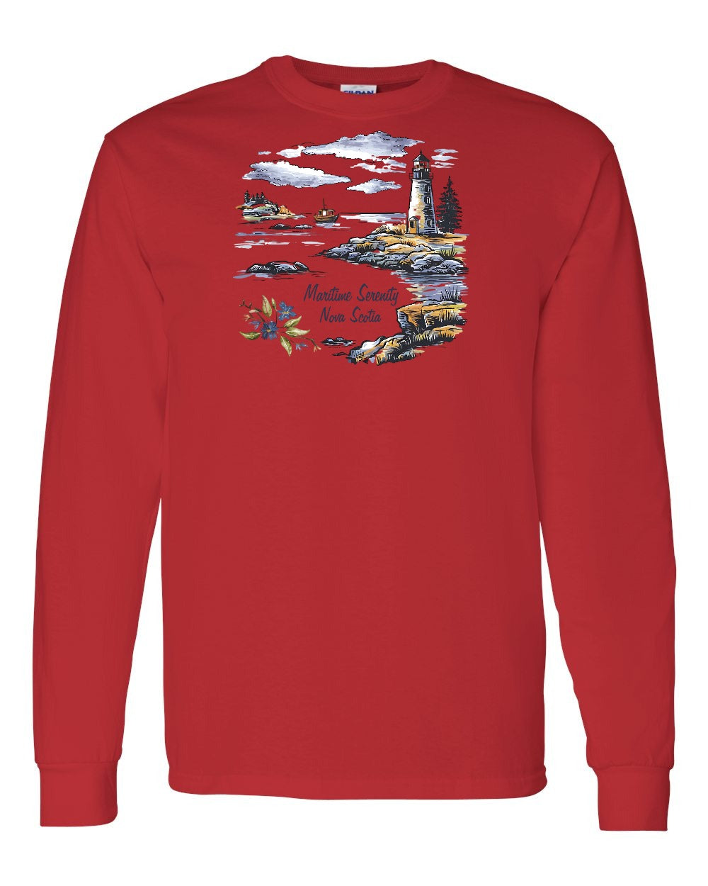 Maritime Serenity Nova Scotia Full Long Sleeve Tee