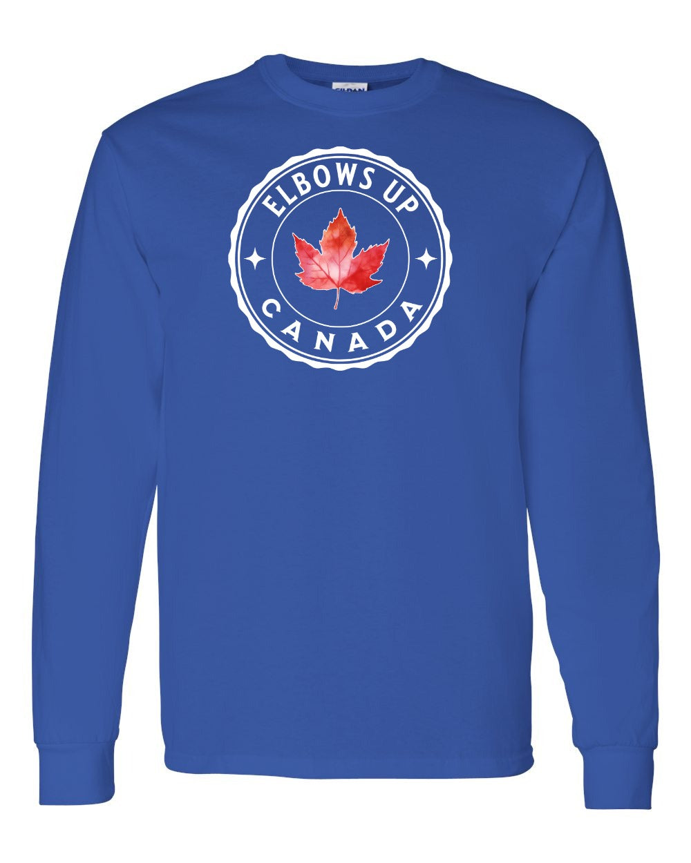 Elbows up Leaf Full Long Sleeve - Gildan Canada (sewn Internationally)
