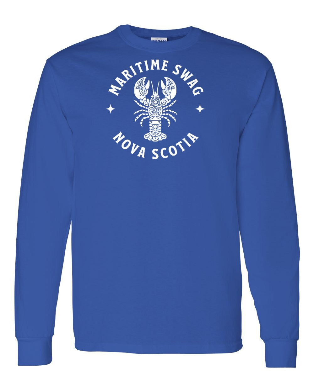Maritime Swag Nova Scotia Mandala white Lobster Full Long Sleeve Tee