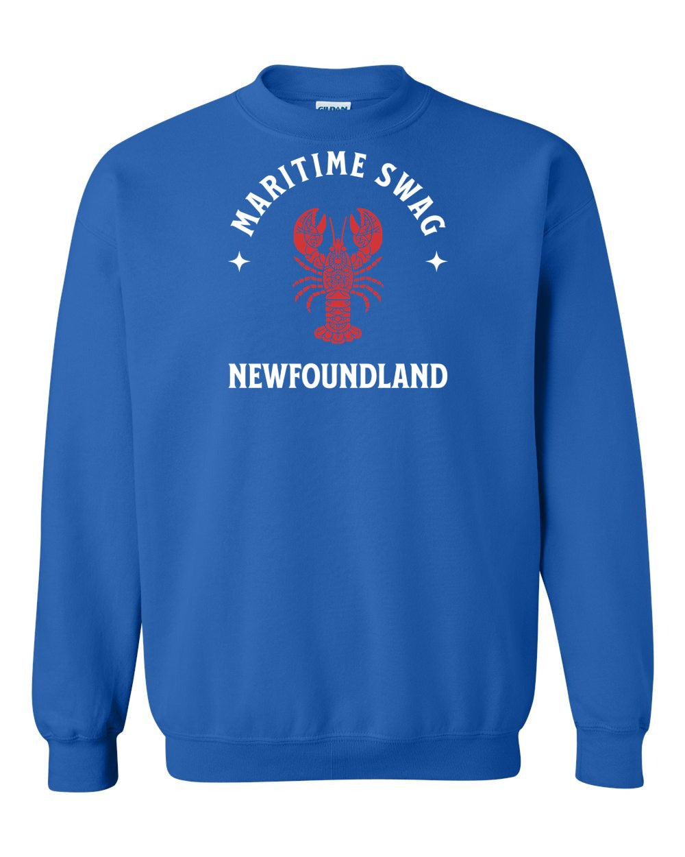 Maritime Swag Newfoundland Mandala Red Lobster Full Crewneck Sweatshirt