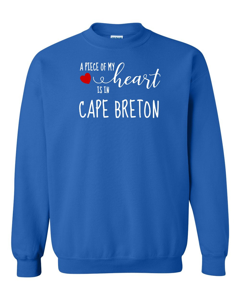 A piece of My heart in Cape Breton (Red Heart) Full Crewneck Sweatshirt