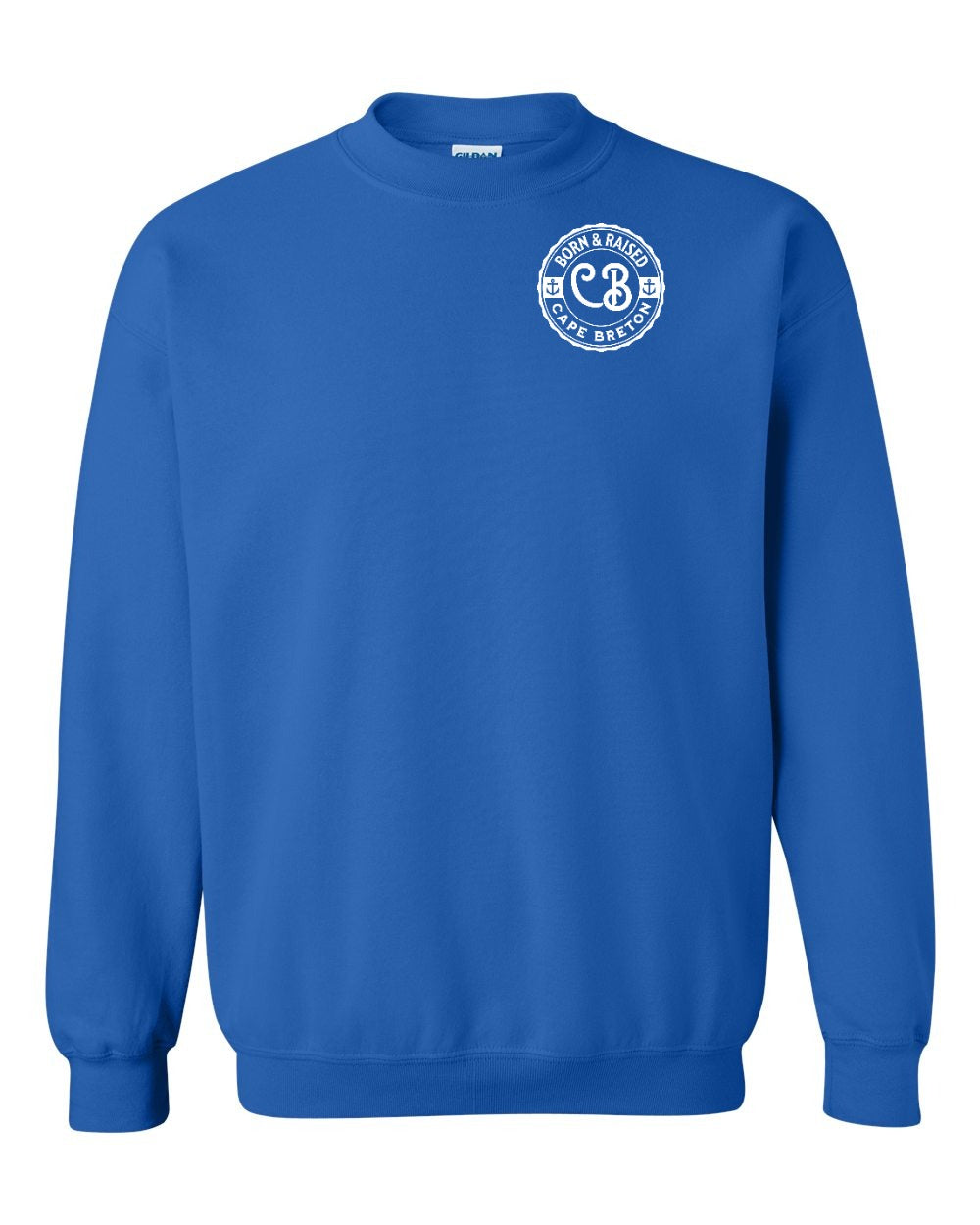 Born & Raised Cape Breton Left Chest Crewneck Sweatshirt