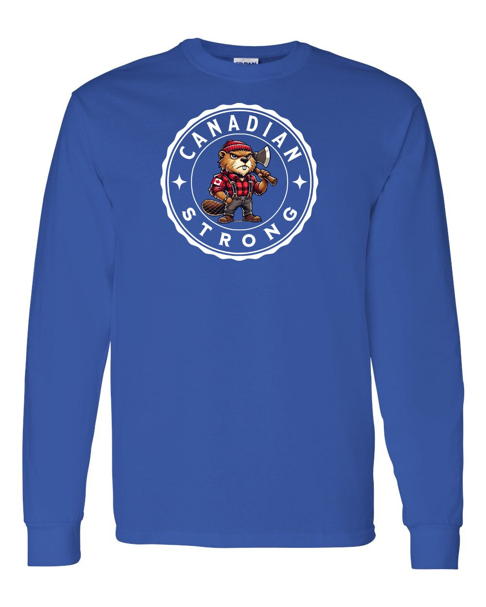Canadian Strong Beaver Full Long Sleeve - Gildan Canada (sewn Internationally)