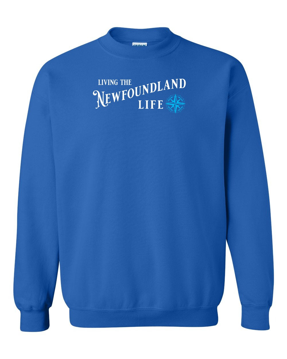 Living the Newfoundland Life blue Full Crewneck Sweatshirt