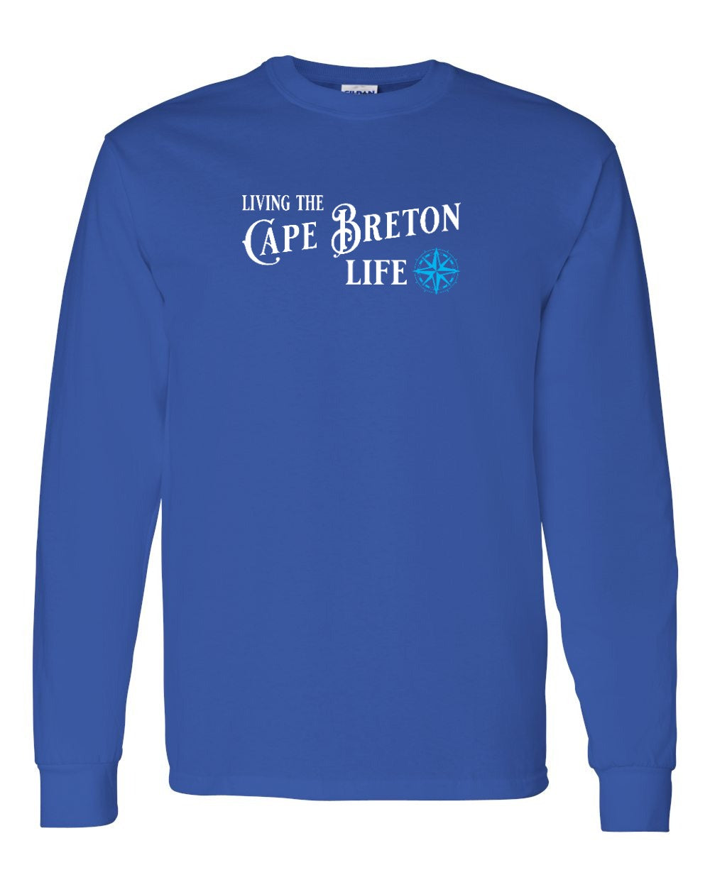 Living the Cape Breton Life blue Full Long Sleeve Tee