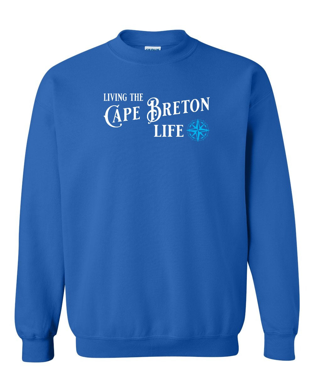 Living the Cape Breton Life blue Full Crewneck Sweatshirt