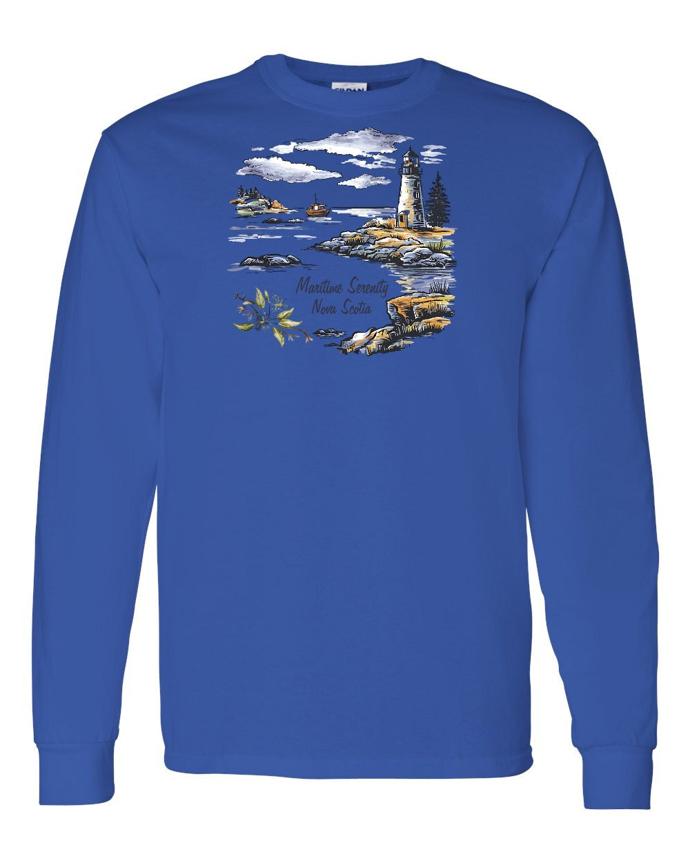 Maritime Serenity Nova Scotia Full Long Sleeve Tee