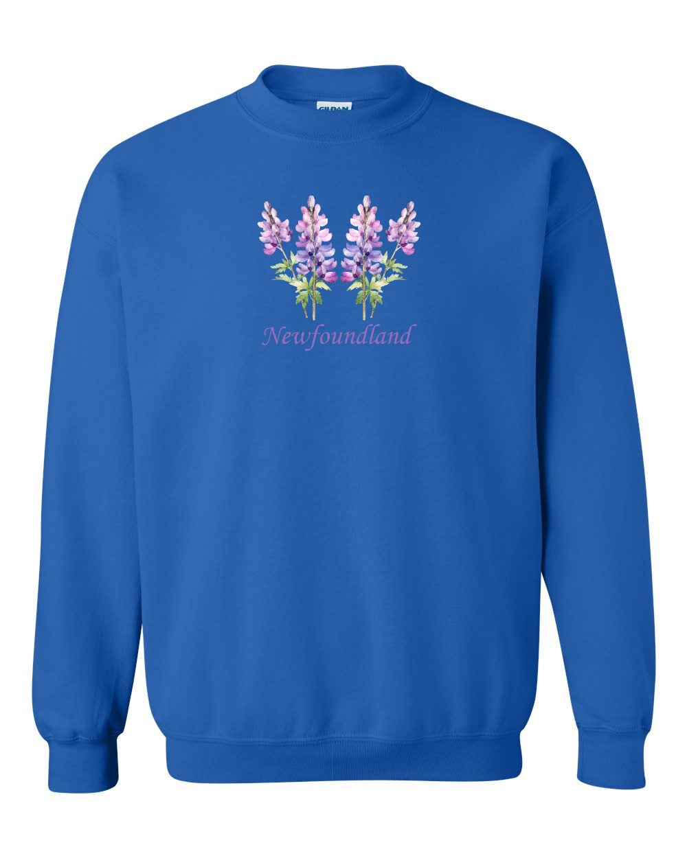 Newfoundland Lupins Full Crewneck Sweatshirt