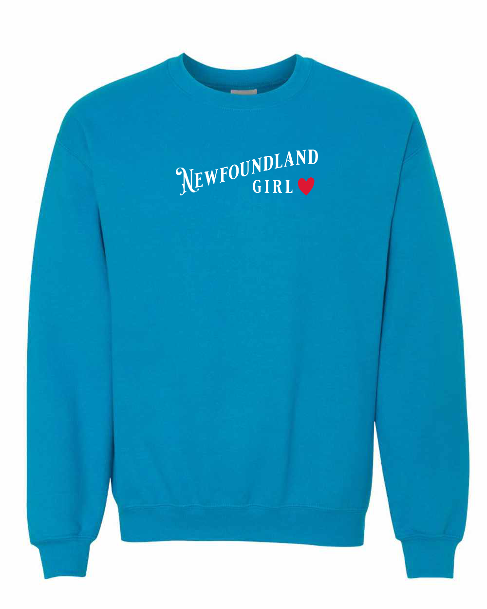 NL Girl Red Heart Full Crewneck Sweatshirt