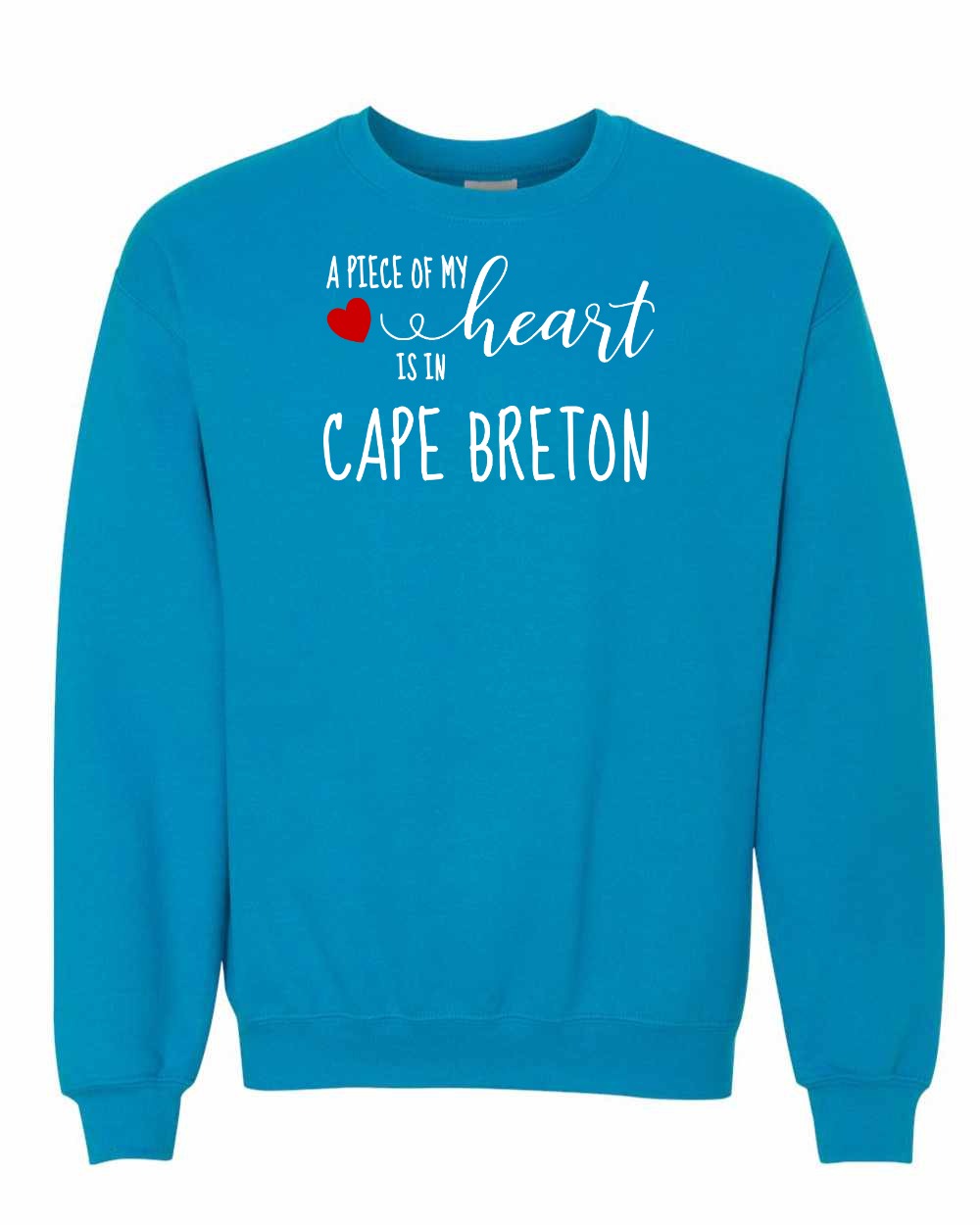 A piece of My heart in Cape Breton (Red Heart) Full Crewneck Sweatshirt