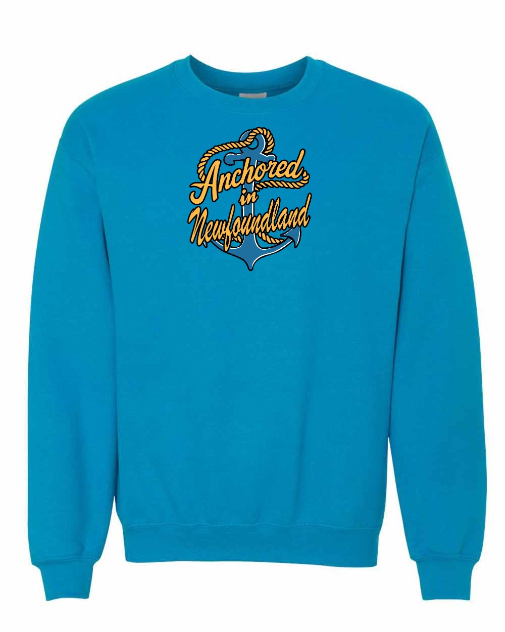Anchored in Newfoundland (New Design) Full Crewneck Sweatshirt