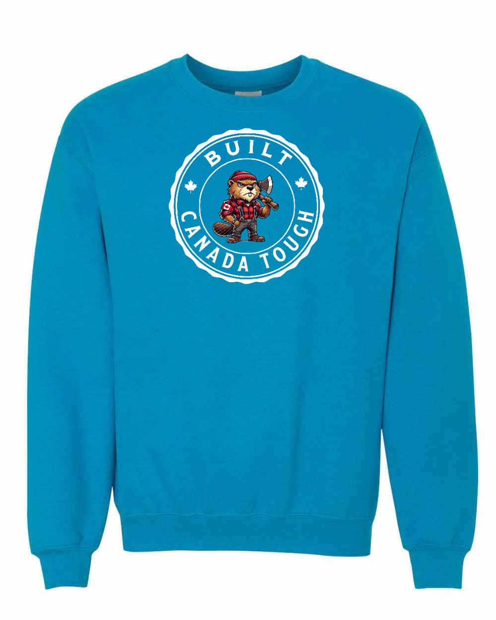 Built Canada Tough Male Beaver Full Crewneck - Gildan Canada (sewn Internationally)