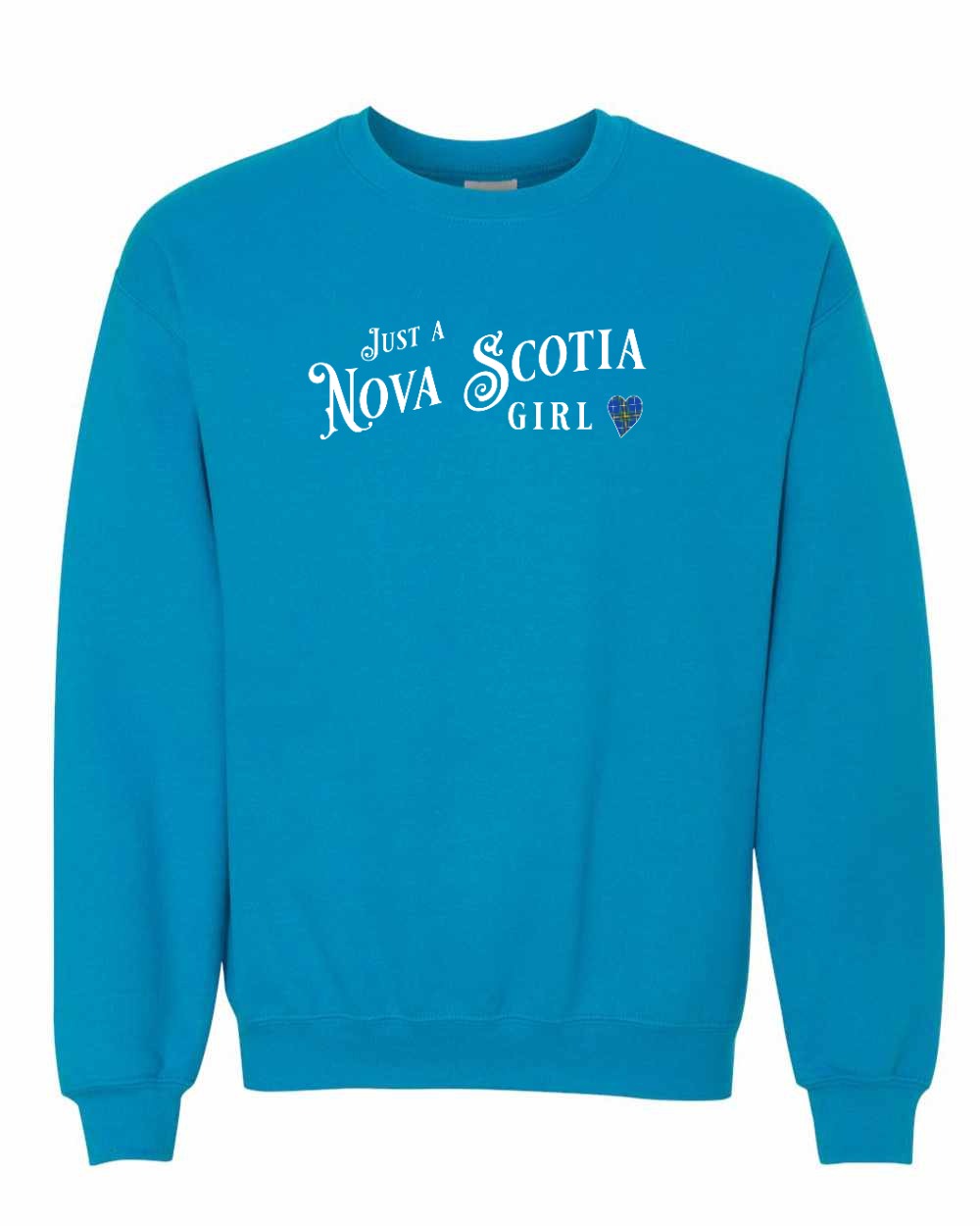 Just a Nova Scotia Girl Tartan Full crew-neck