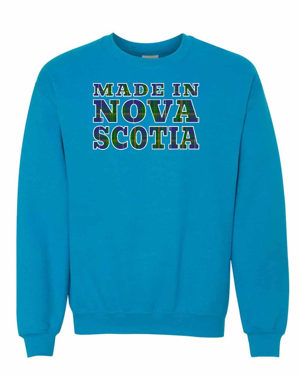 Made In Nova Scotia ( Tartan Lettering) Full crew-neck