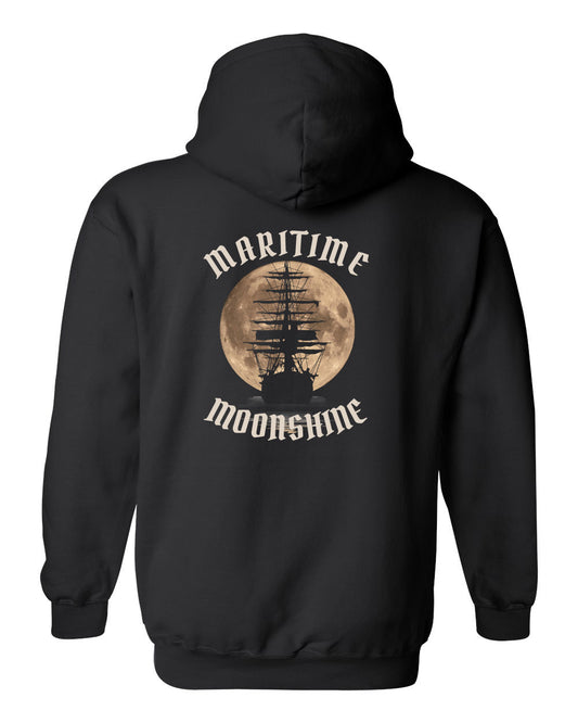 Maritime Moonshine Left Chest & Back Zip Hoodie