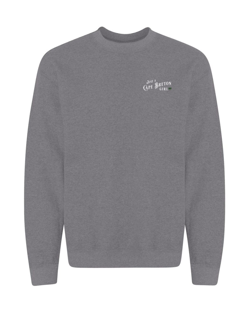 Just a Cape Breton Girl Tartan Left Chest Crewneck Sweatshirt