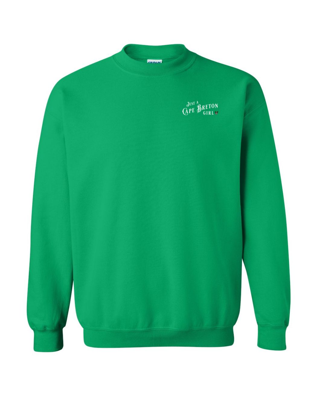 Just a Cape Breton Girl Tartan Left Chest Crewneck Sweatshirt