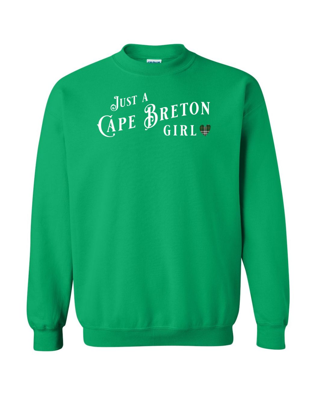 Just a Cape Breton Girl Tartan Full Crewneck Sweatshirt