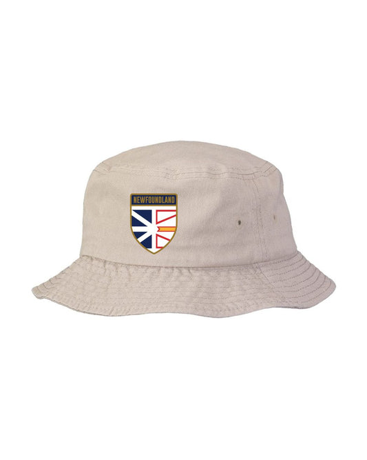 Newfoundland and  Labrador Flag Shield Bucket Hat