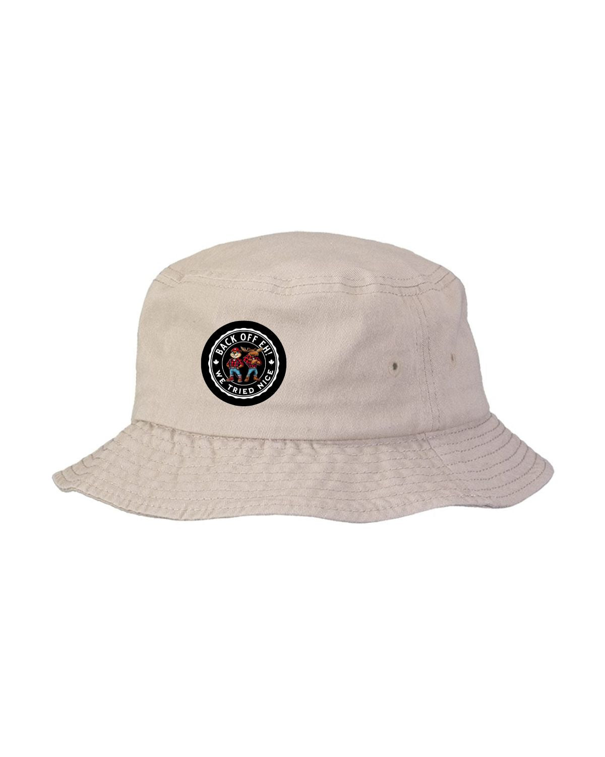 Back Off Eh! We Tried Nice Bucket Hat