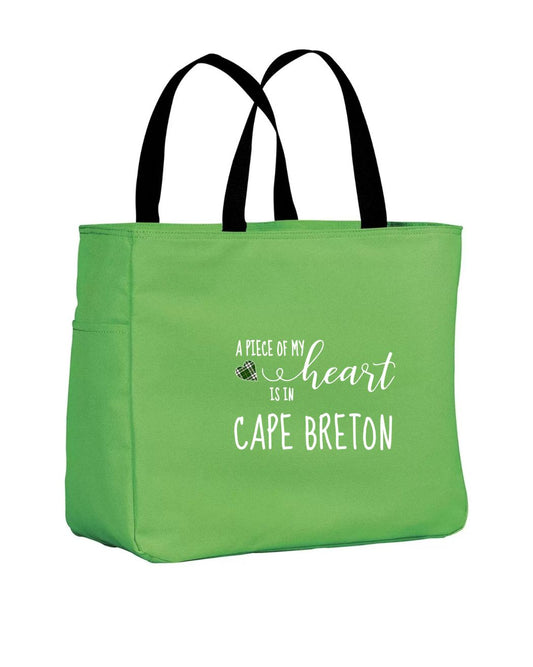 Piece of my Heart Cape Breton Tartan Heart Tote