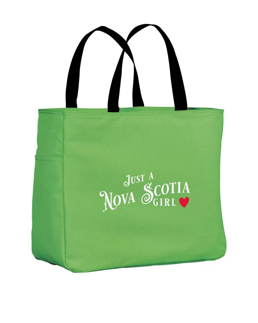 Just a Nova Scotia Girl Red Heart Tote Bag