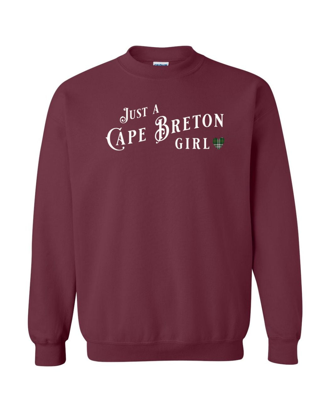 Just a Cape Breton Girl Tartan Full Crewneck Sweatshirt