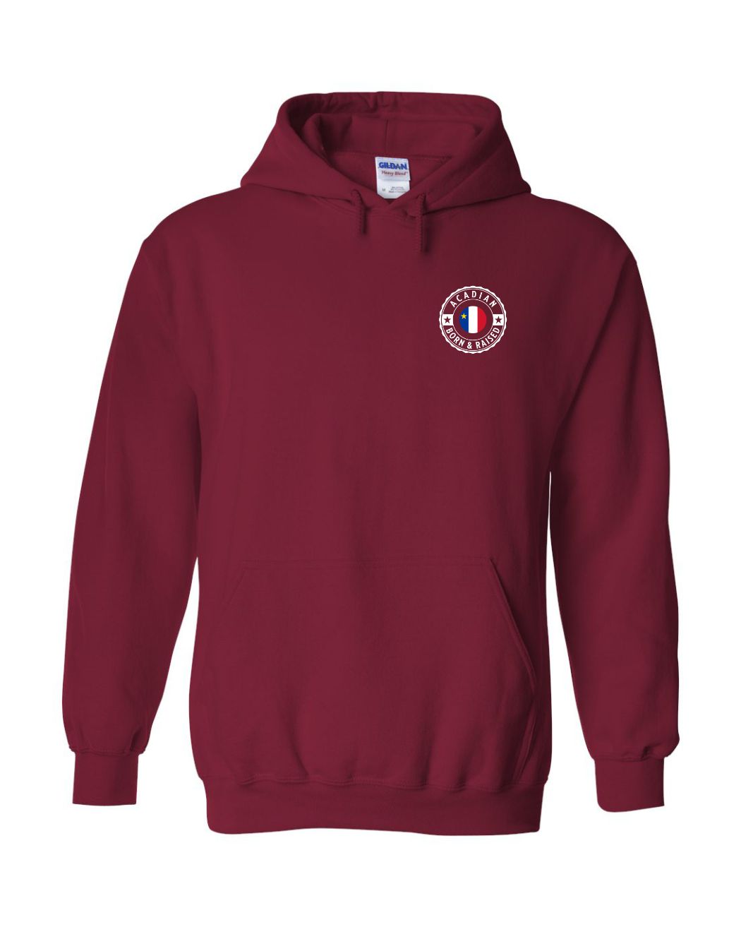 Acadian Born And Raised Left Chest and Back Hoodie