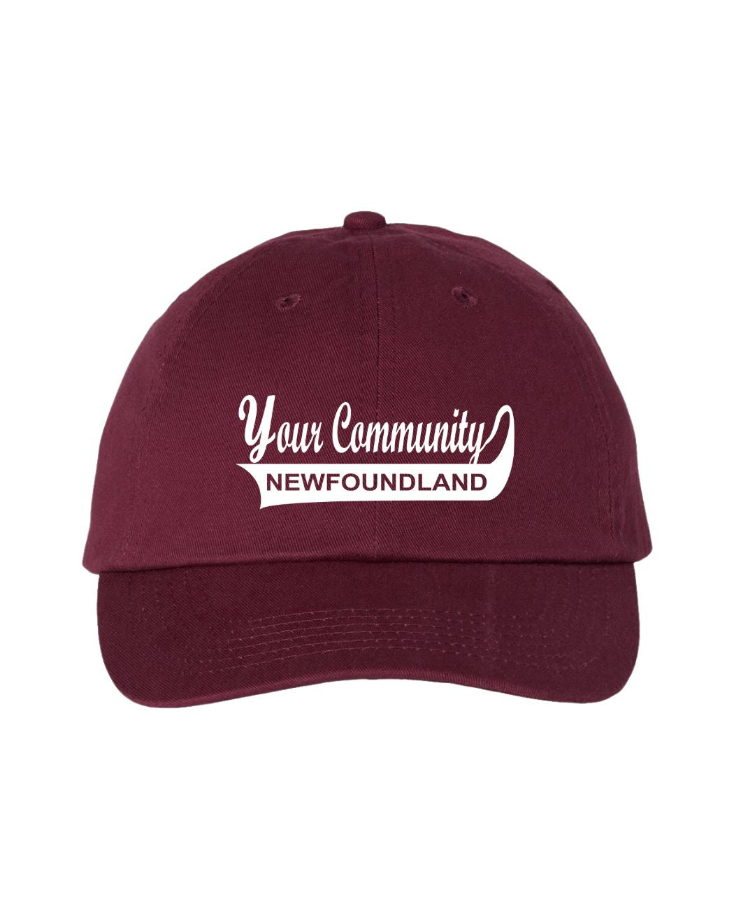 Custom Newfoundland Community Name Hats