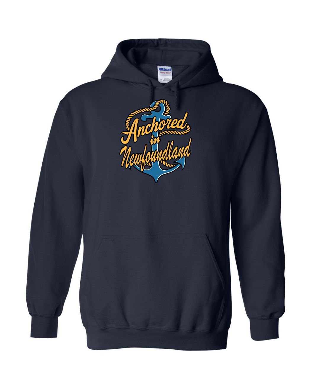 Anchored in Newfoundland Full Front Hoodie