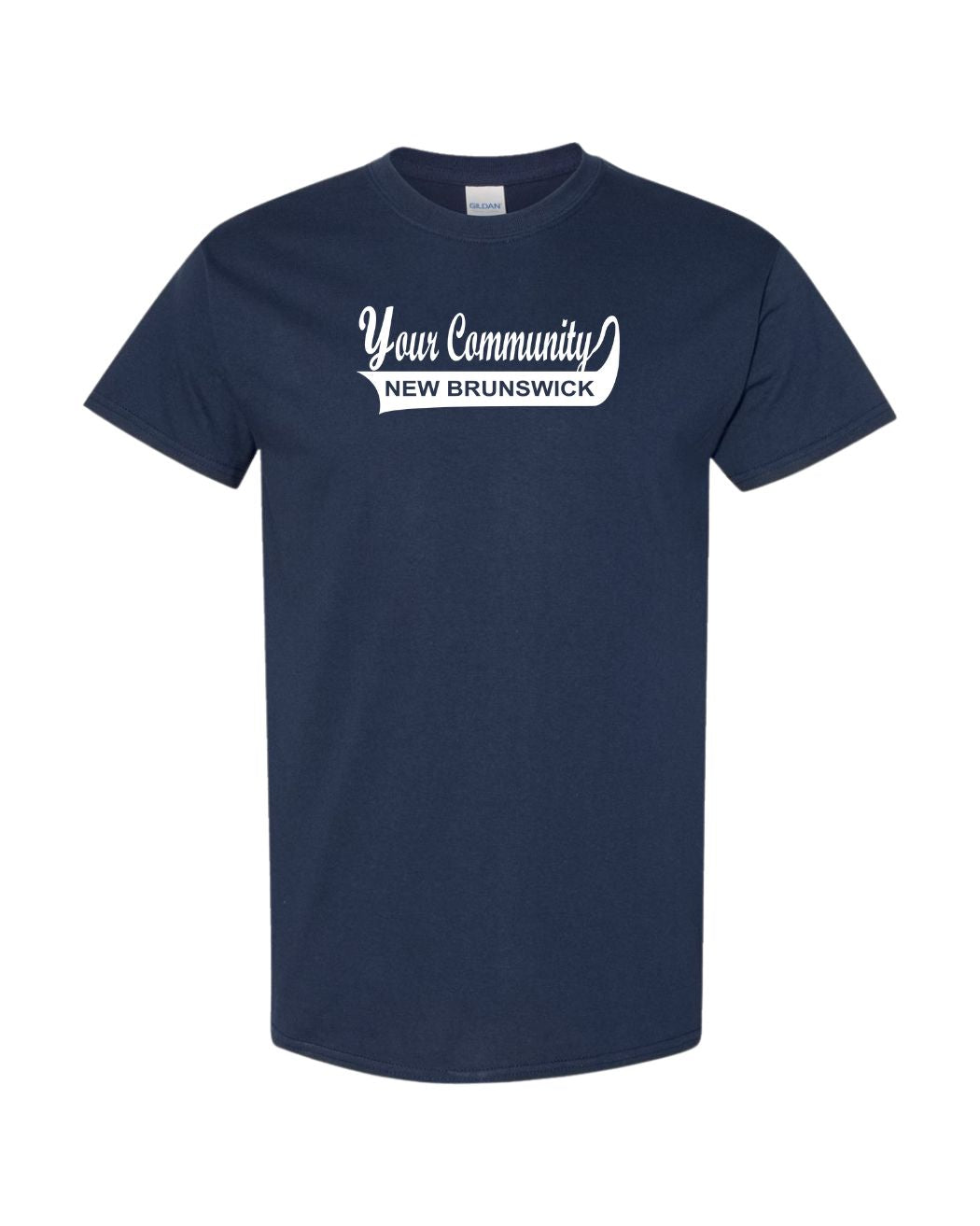 Custom New Brunswick Community Name Mens Tee