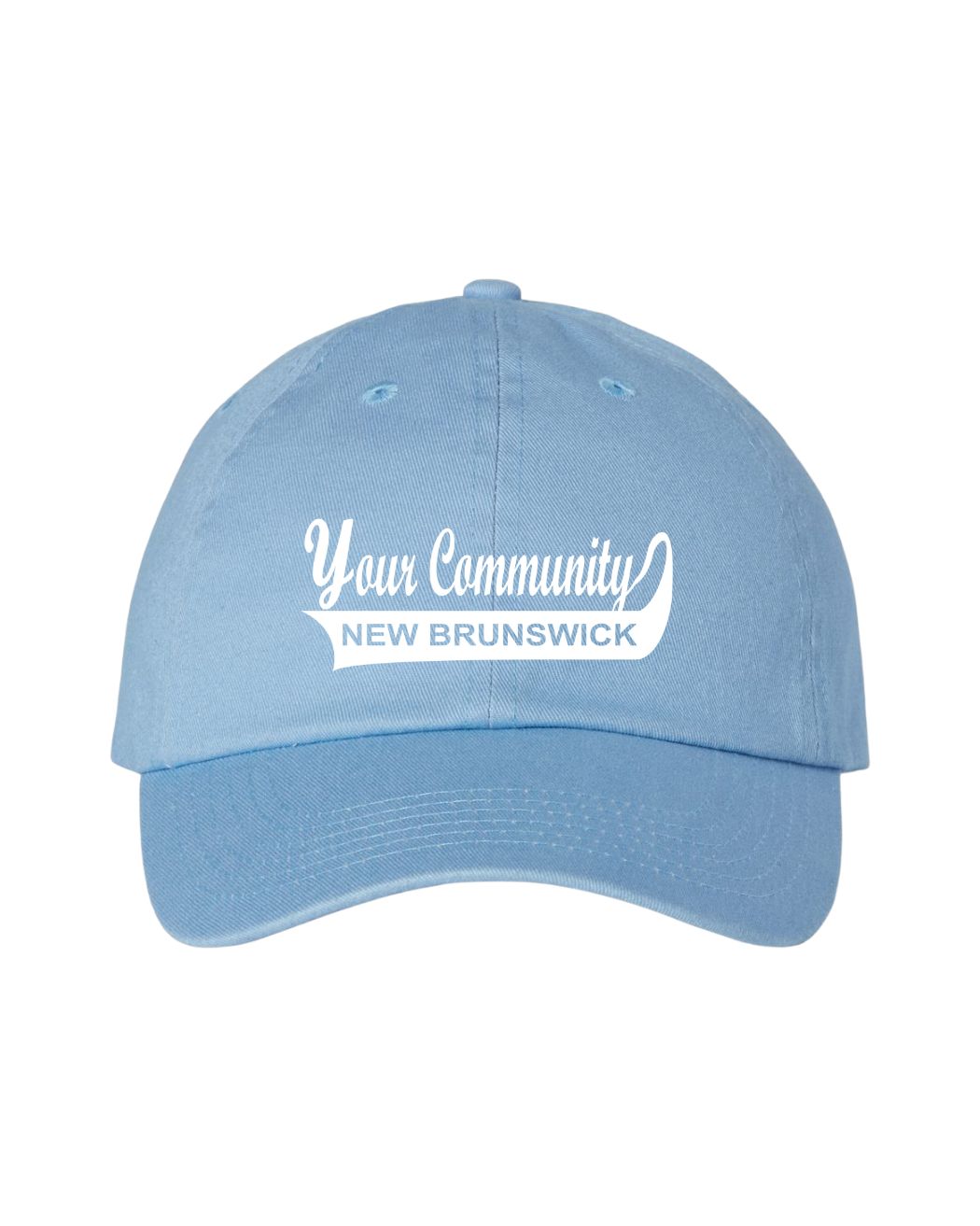 Custom New Brunswick Community Name Stonewash Hats