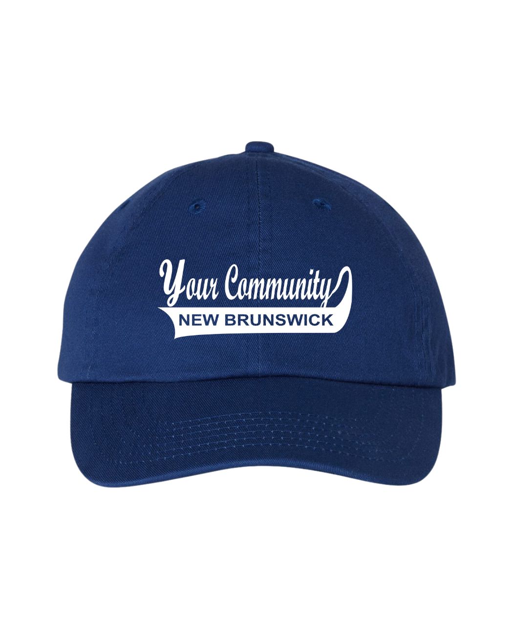 Custom New Brunswick Community Name Stonewash Hats