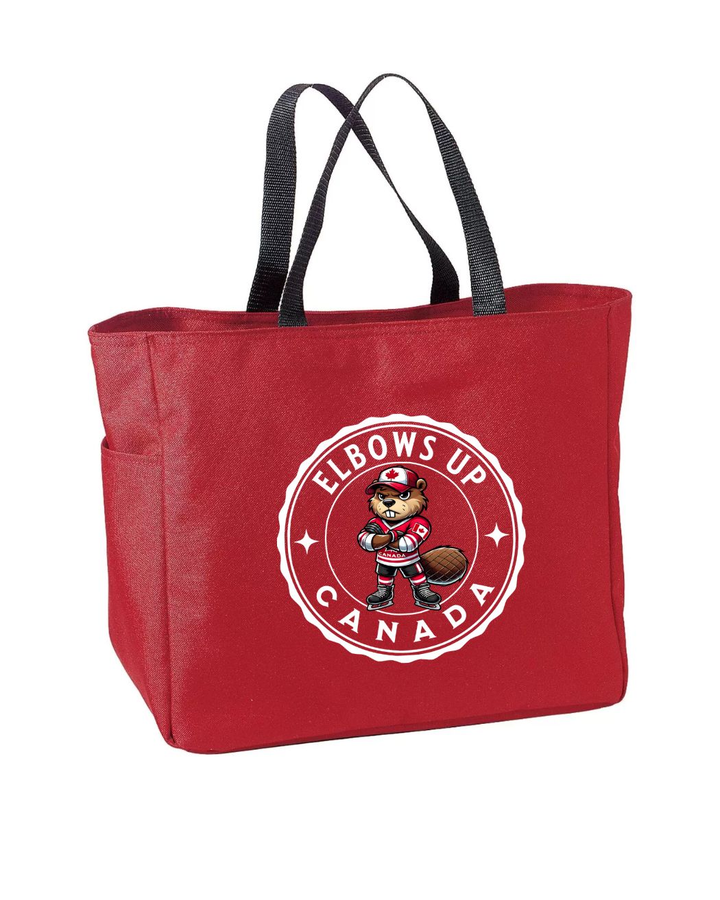 Elbows up Beaver Tote Bag