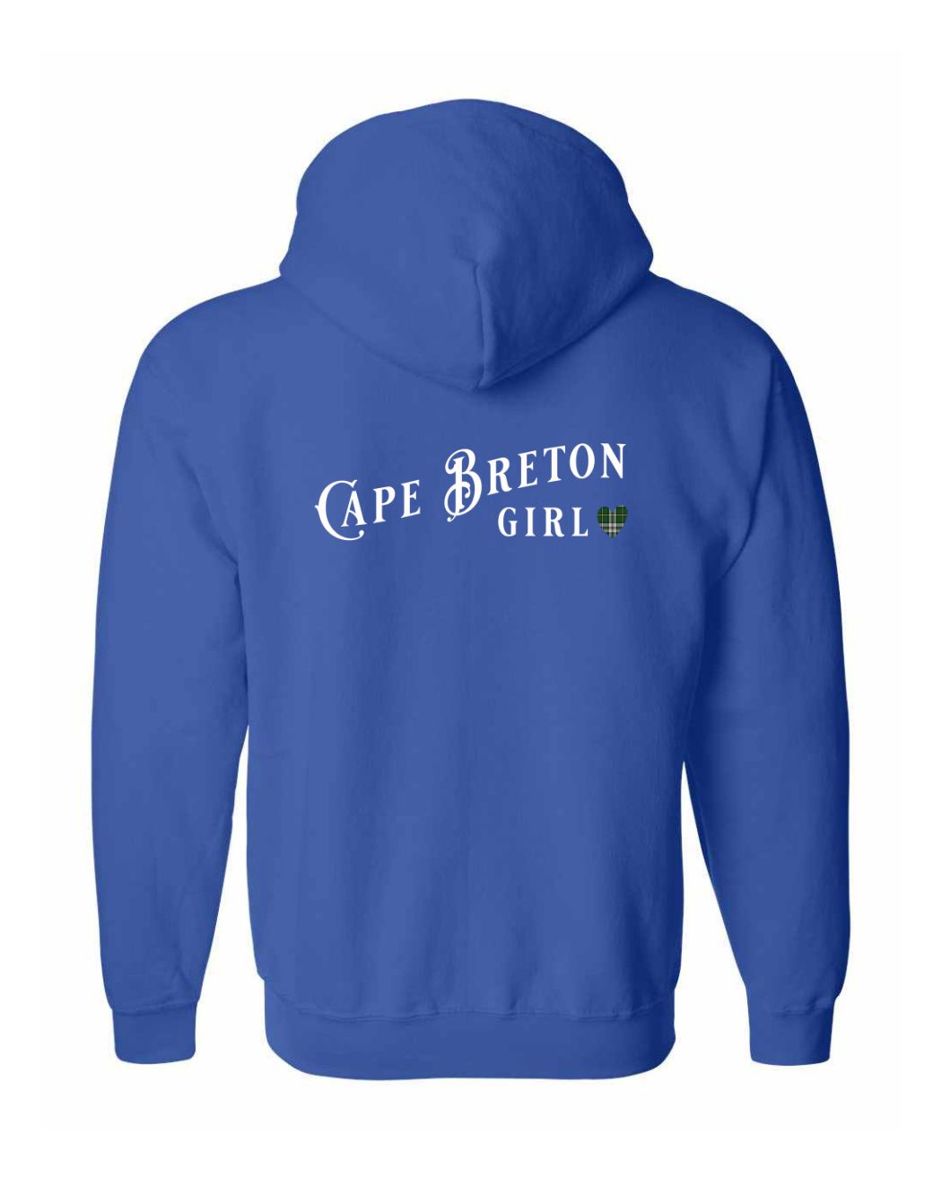 Cape Breton Girl Tartan Left Chest and Back Zip Hoodie