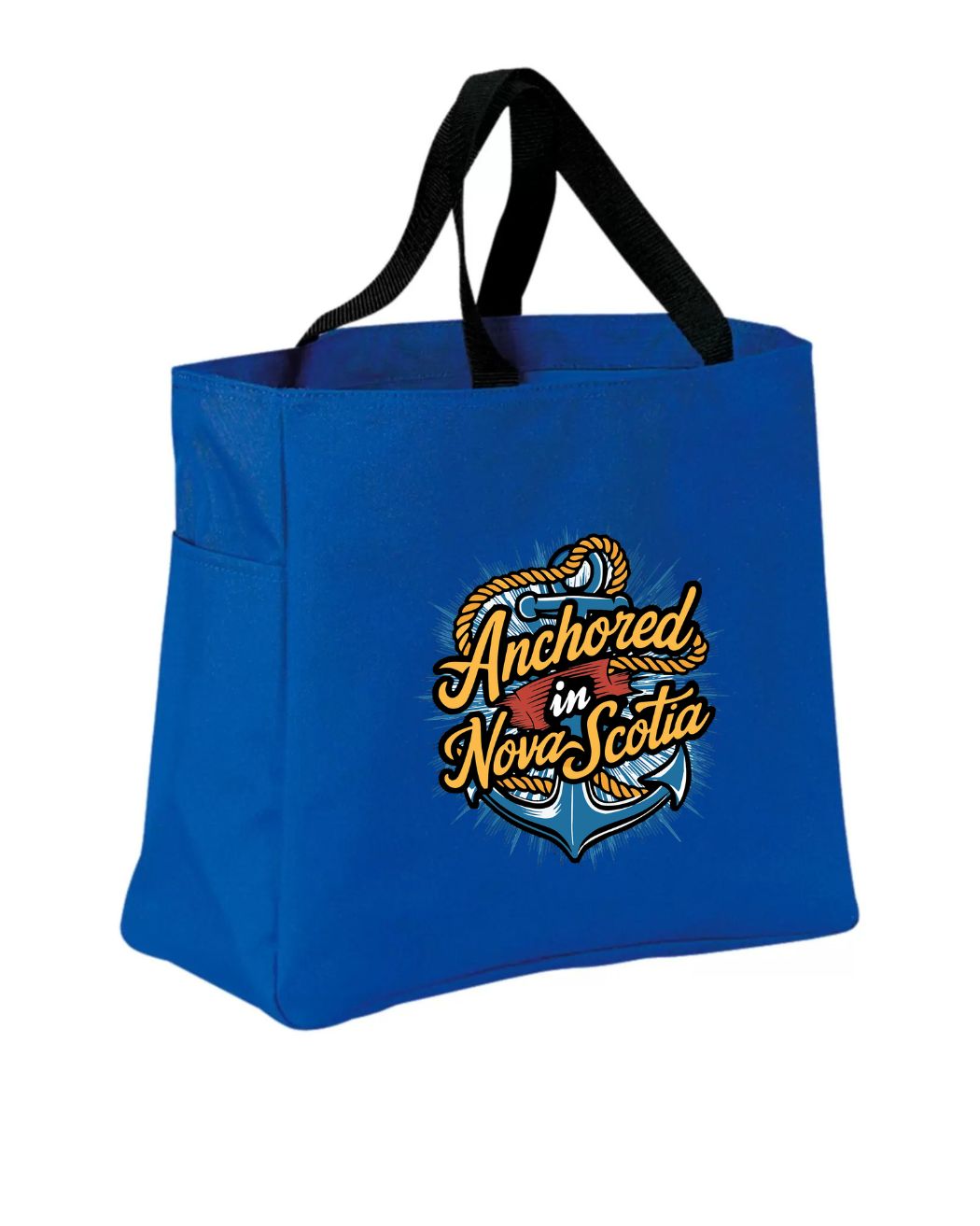 Anchored In Nova Scotia Design 1 Tote Bag