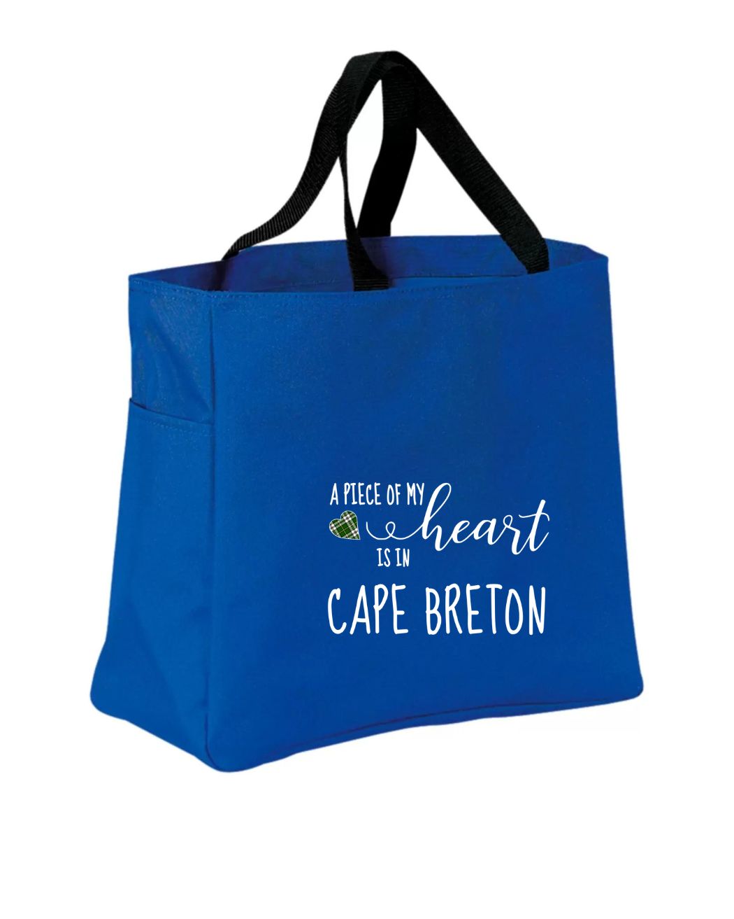 Piece of my Heart Cape Breton Tartan Heart Tote