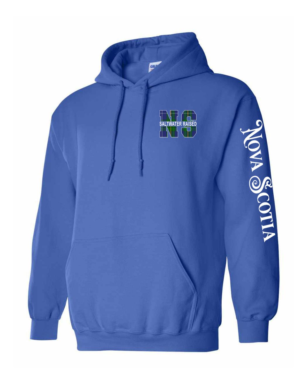 Nova Scotia Saltwater Raised Left Chest and Sleeve Pullover Hoodie